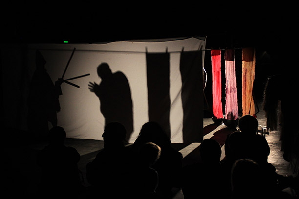 J&K, The Cave, performance at Hitparaden 2, Pumpehuset, Copenhagen, 2014, photo: Mika Kokkonen
